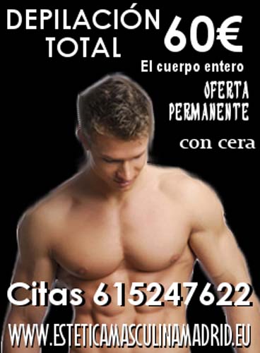 OFERTA EN DEPILACION TOTAL MASCULINA, SOLO 60€!!