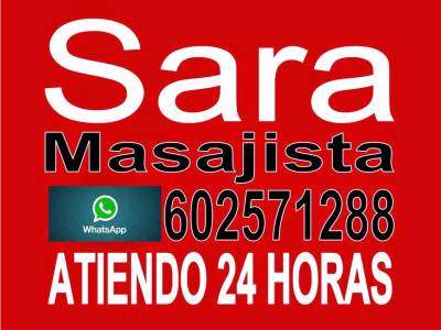 SARA MASAJISTA EROTICA 24 HORAS A HOTEL Y DOMICILIO CON COMP