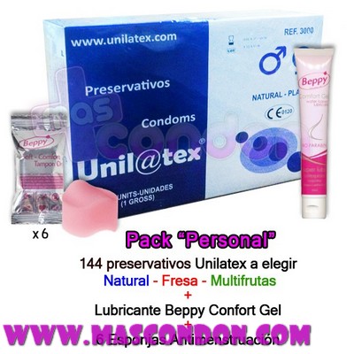 @* PACK	PERSONAL PRESERVATIVOS		CON .LUBRICANTE Y ESPONJAS @