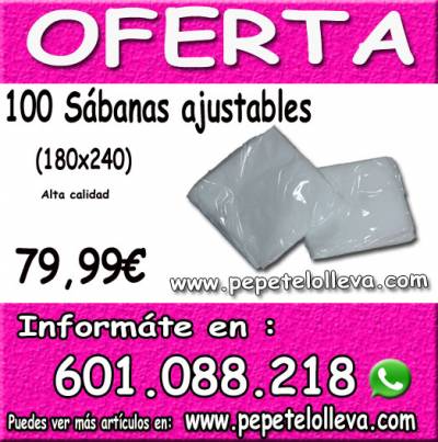 PRUEBA 25 SÁBANAS DESECHABLES SIN AJUSTAR POR 59,29 €