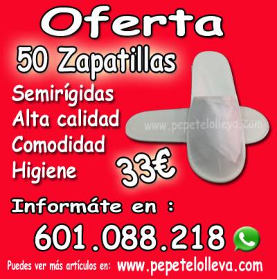 50 ZAPATILLAS DESECHABLES POR 33 € LAS MEJORES DEL MERCADO!