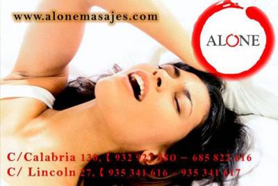 CHICAS, MIKAEL OS ESPERA EN  ALONE MASAJES BARCELONA