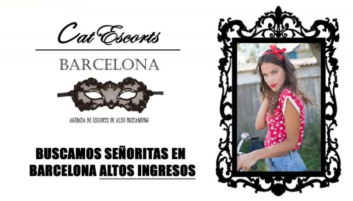 AGENCIA EN BARCELONA ABRE CASTING PARA ESCORTS DE