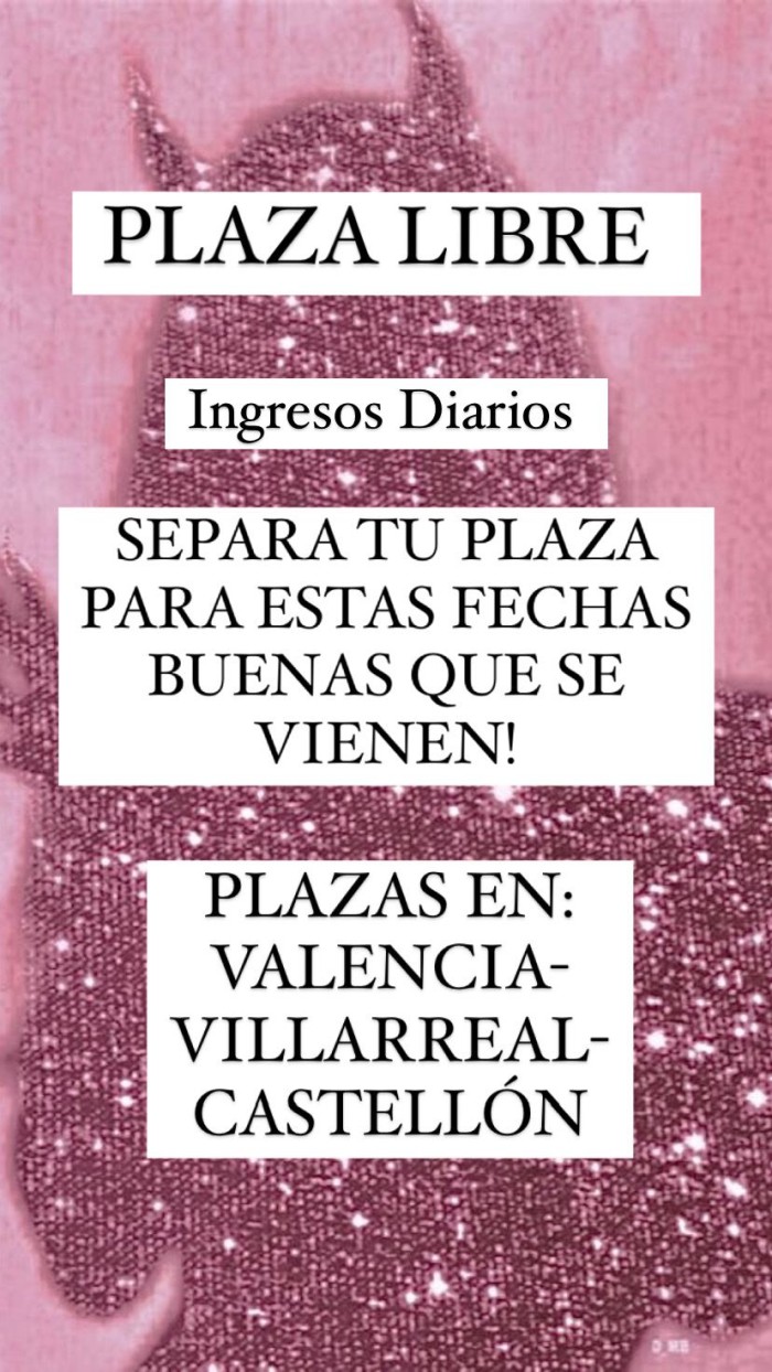 PLAZA DISPONIBLE !!AHORA¡¡ EN VILLARREAL