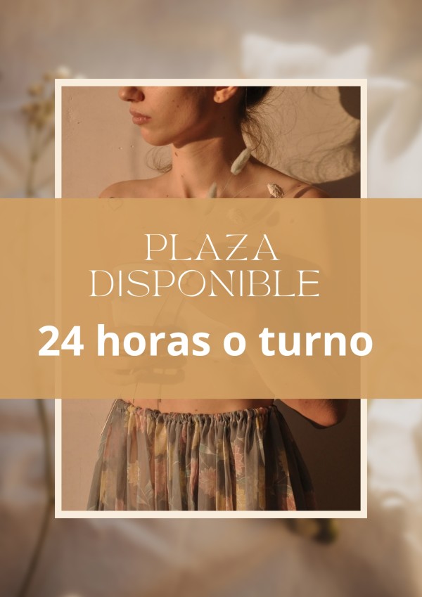 Plaza Disponible turno o 24 hora