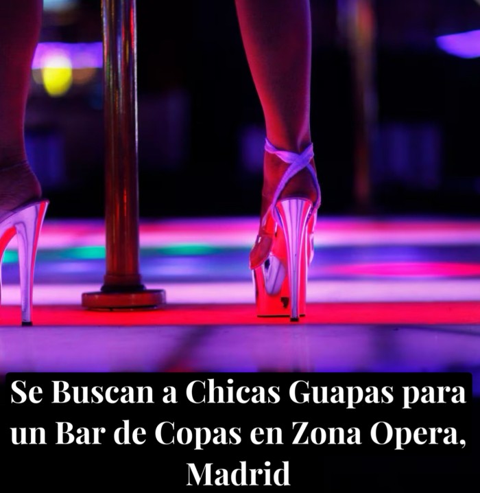 Busco Chicas Guapas para Bar de Copas