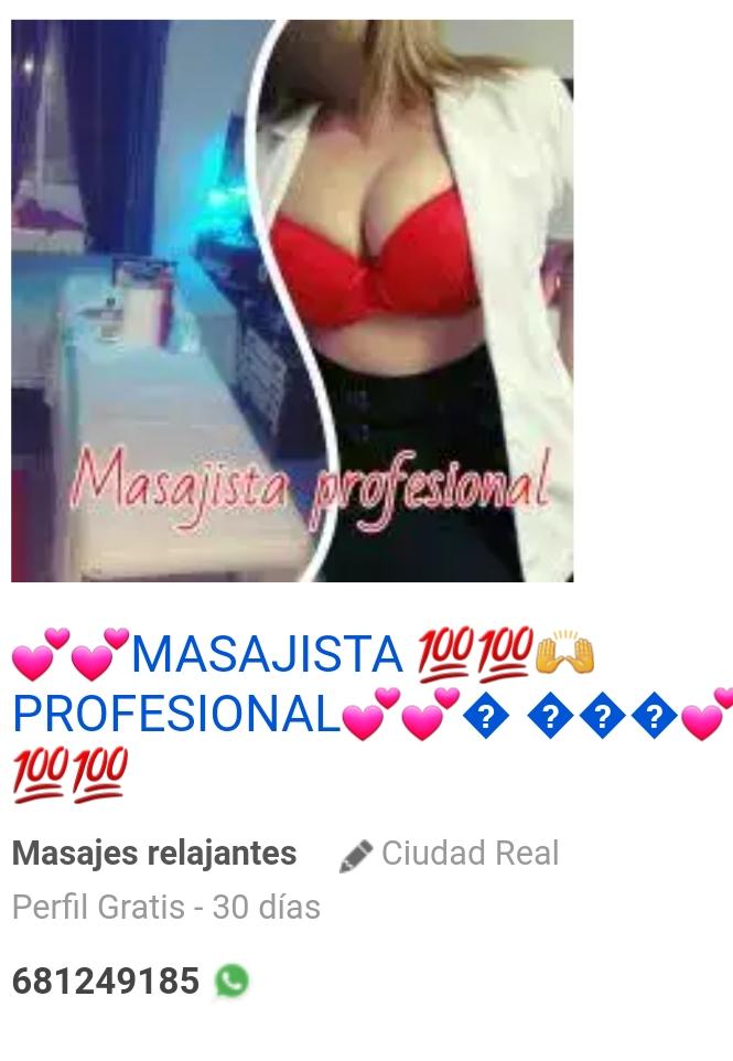 MASAJISTA PROFESIONA EN CAMILLA