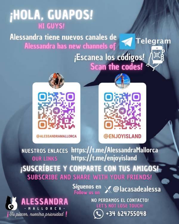 NUEVO TELEGRAM EN LA CASA DE ALESSANDRA. ESCORTS EN MALLORCA