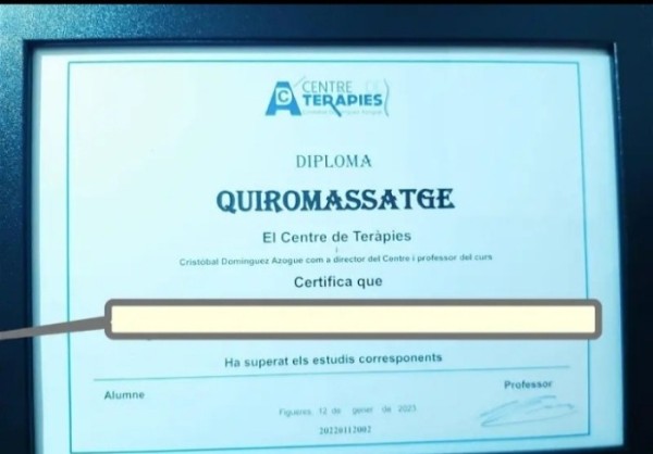 QUIROMASAJISTA CON DIPLOMA DEMOSTRABLE.GIRONA