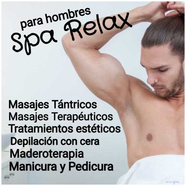 Spa de masajes/estética para hombres Centro Ciudad