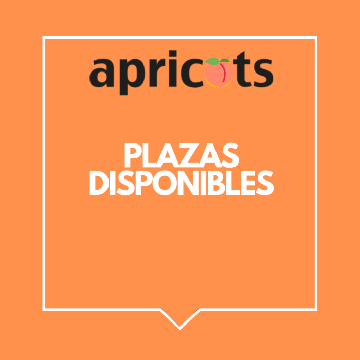 Plaza disponible en Apricots