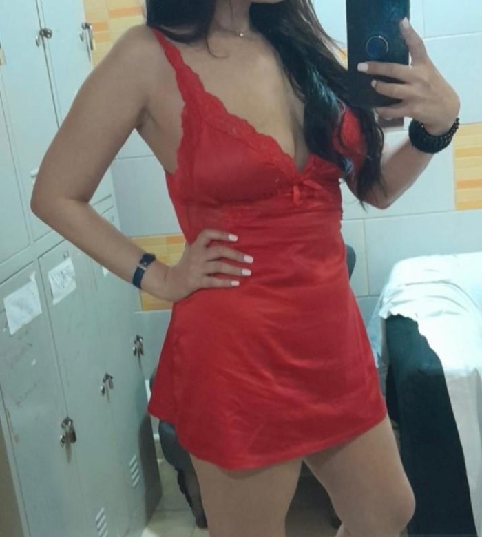 jovencita divertida