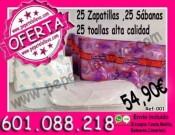 SUPER OFERTA CASAS RELAX KIT DE ZAPATILLAS,SABANAS,TOALLAS  