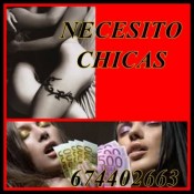 BUSCAMOS CHICAS! SOLO FINDES O NOCHES... 674402663