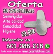 30 ZAPATILLAS DESECHABLES 33 €