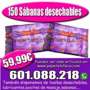 OFERTA INCREIBLE 150 SÁBANAS DESECHABLES 59,99€