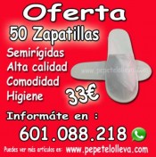 50 ZAPATILLAS DESECHABLES 33€ LAS MEJORES DEL MERCADO