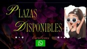 PLAZA DISPONIBLE