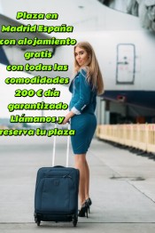 BUSCAMOS CHICAS PARA PLAZA EN MADRID MUCHO TRABAJO 200€ DíA